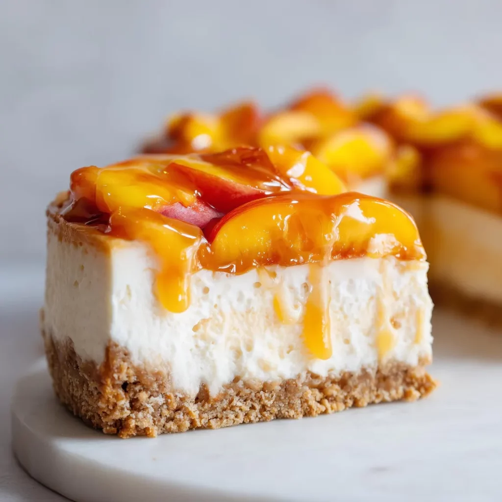Peach Cheesecake