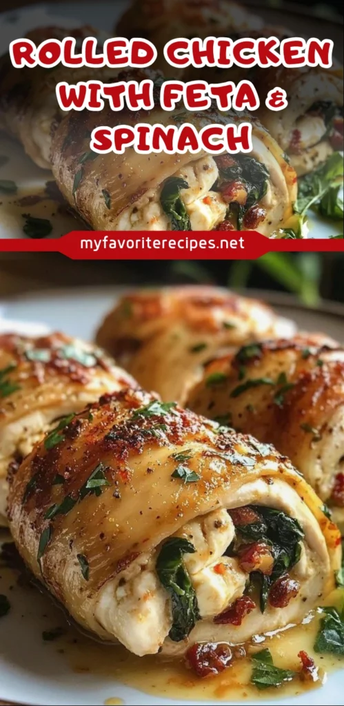Rolled Chicken with Feta