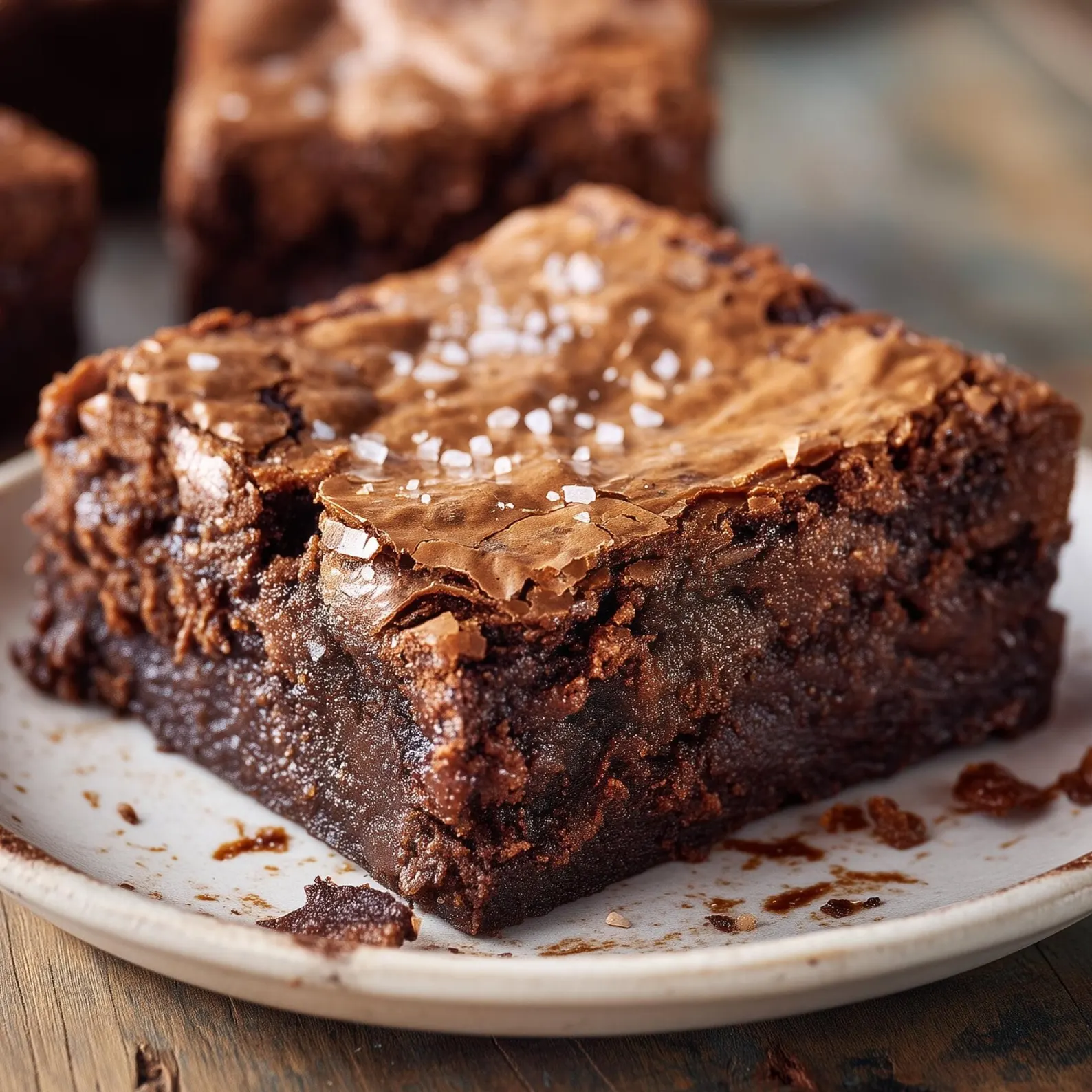 Salted Honey Lavender Brownies