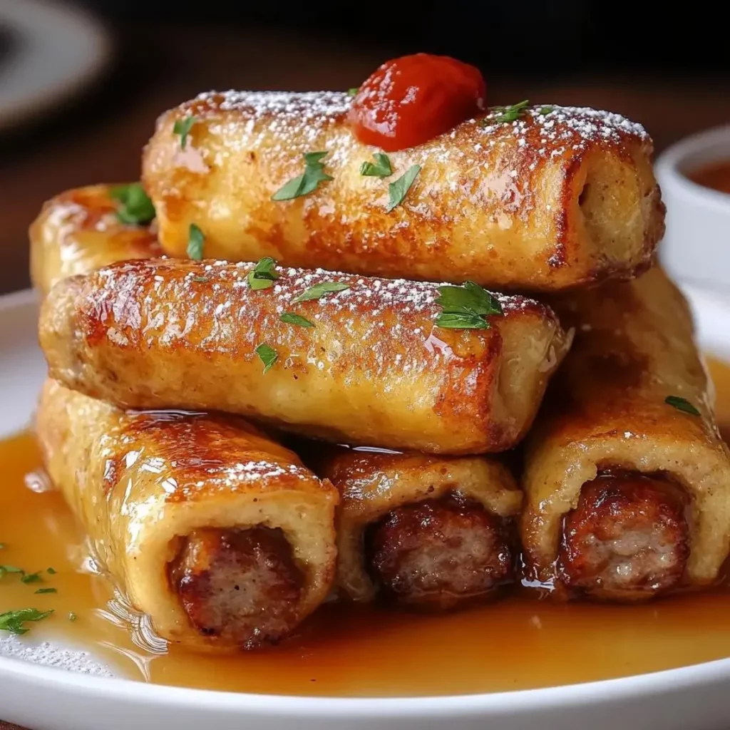 Sausage French Toast Roll-Ups