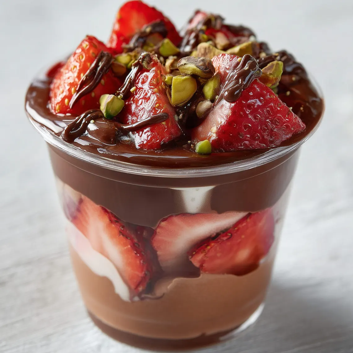 Strawberry Dubai Chocolate Cup