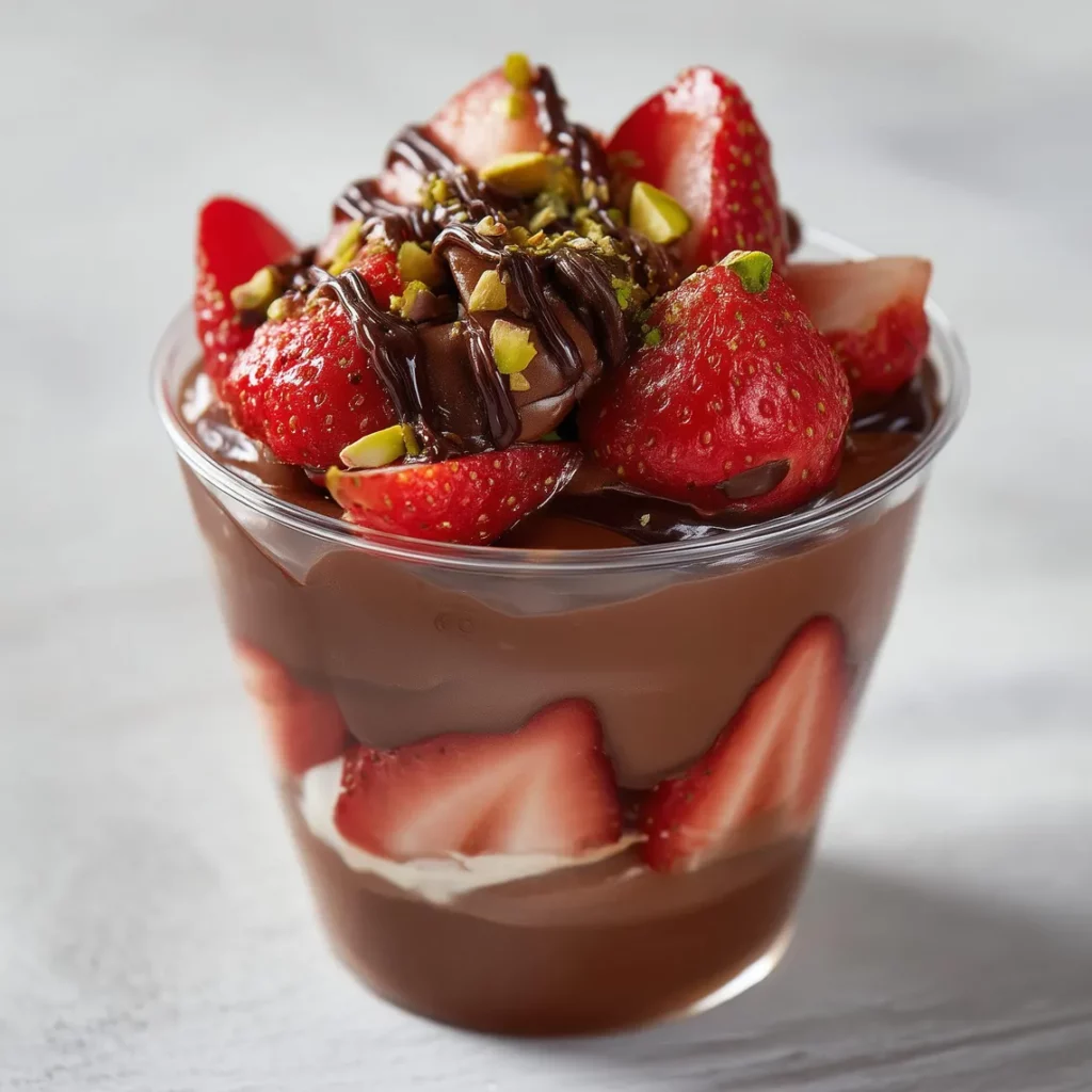 Strawberry Dubai Chocolate Cup