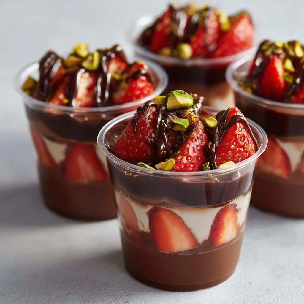 Strawberry Dubai Chocolate Cup