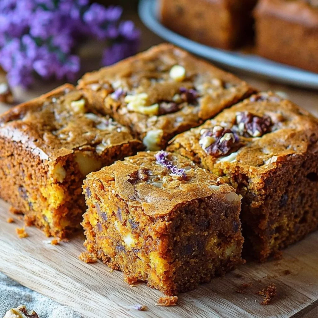 Walnut and White Chocolate Blondies