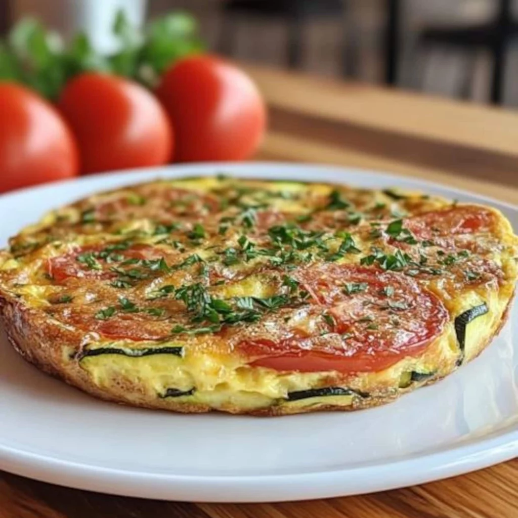 tomato and zucchini frittata