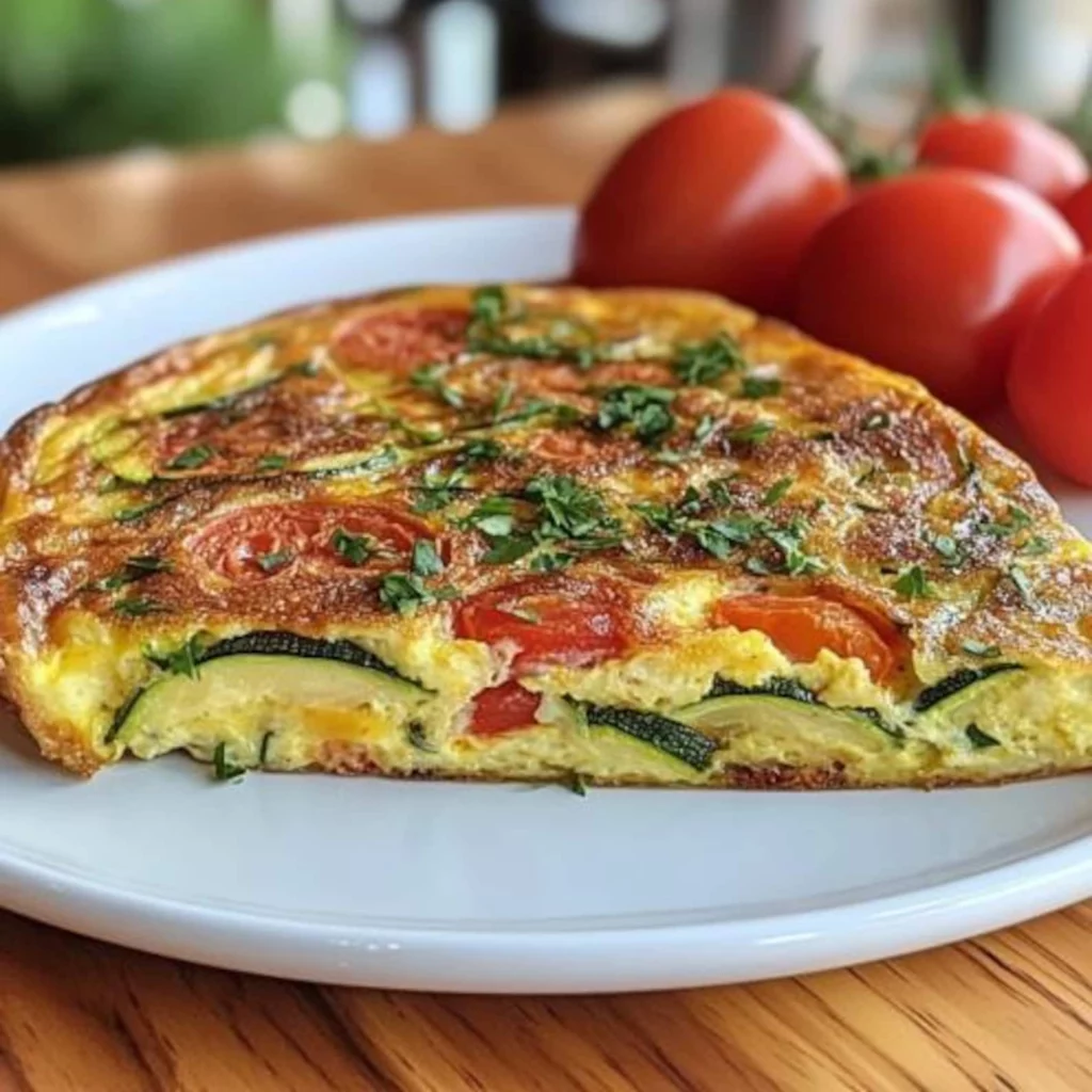 tomato and zucchini frittata