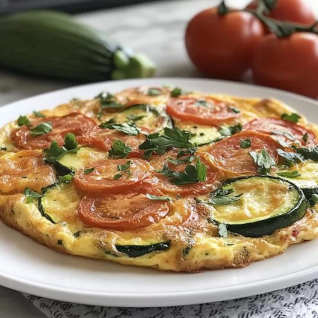 tomato and zucchini frittata