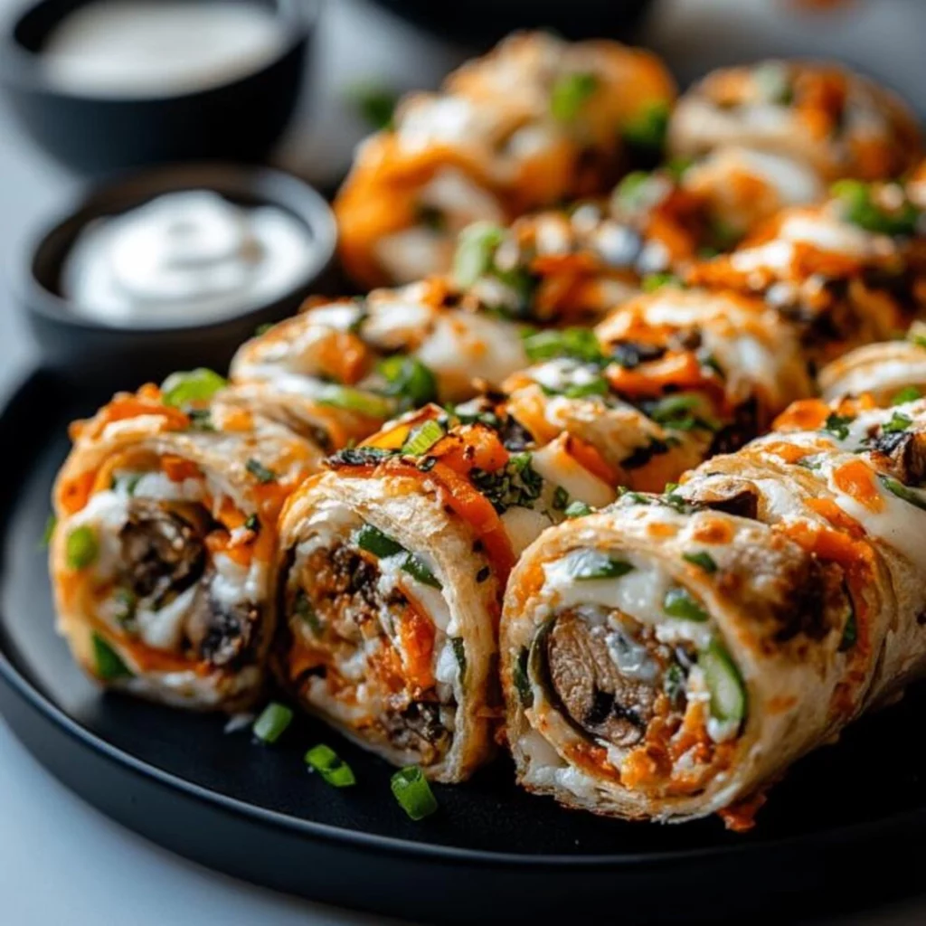 Cheesy Veggie Tortilla Roll-Ups
