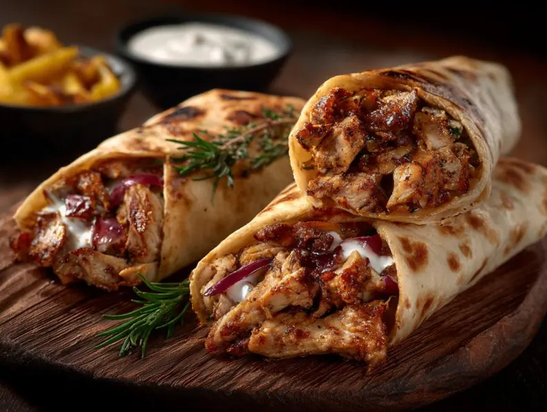 Grilled Chicken Shawarma Wrap