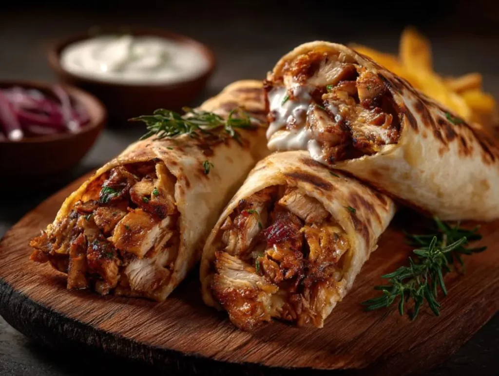 Grilled Chicken Shawarma Wrap