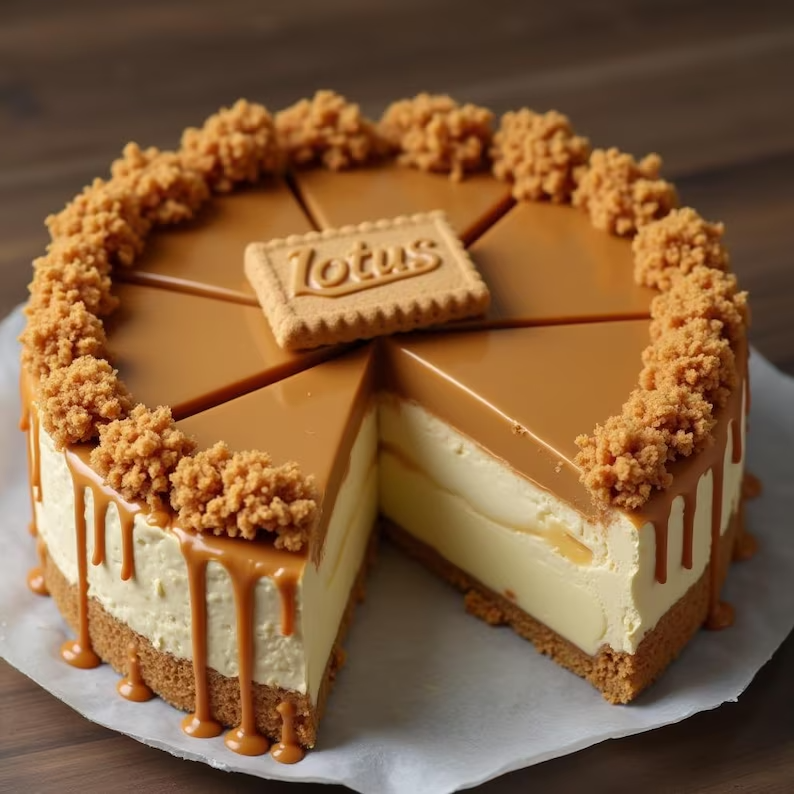 No-Bake Biscoff Cheesecake