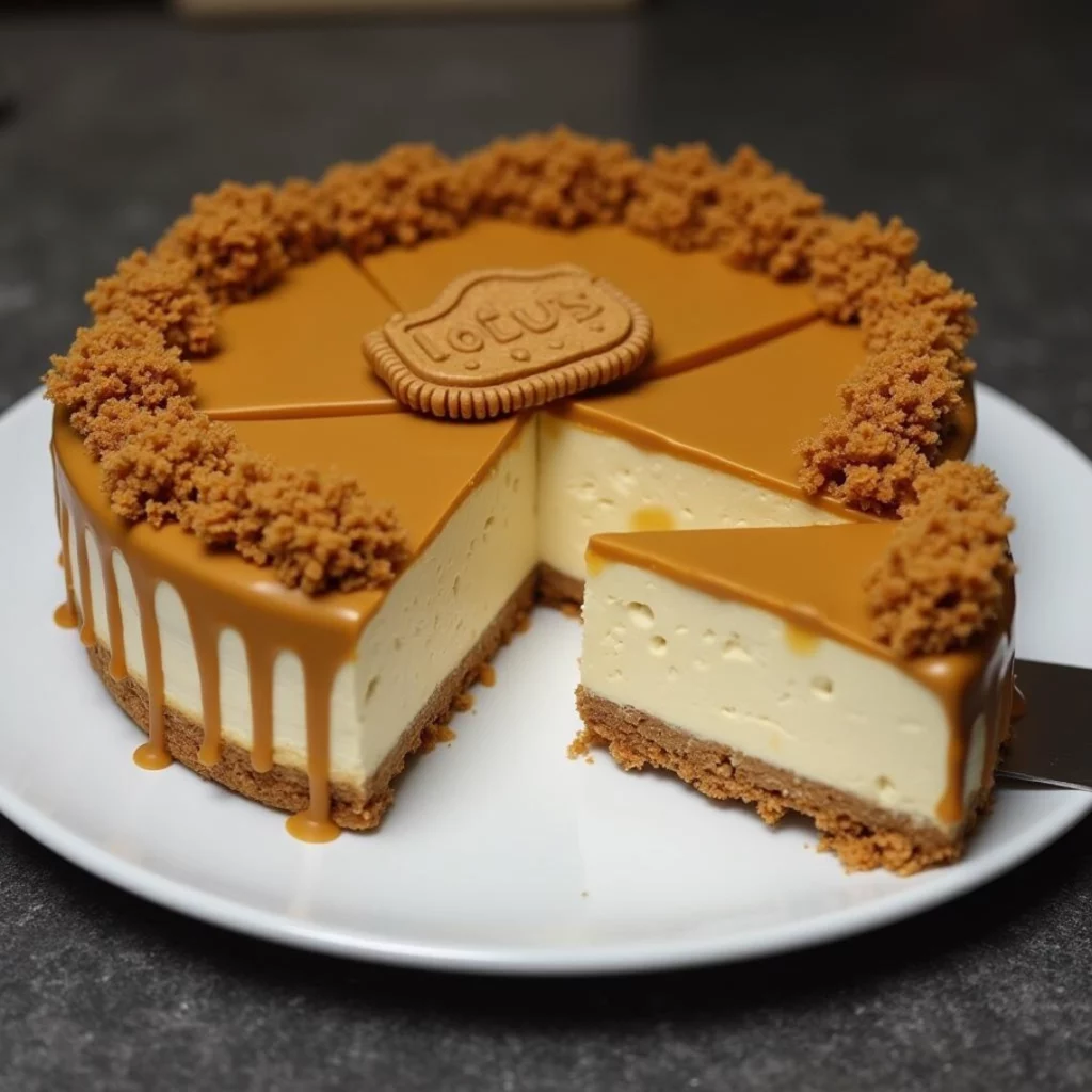 No-Bake Biscoff Cheesecake