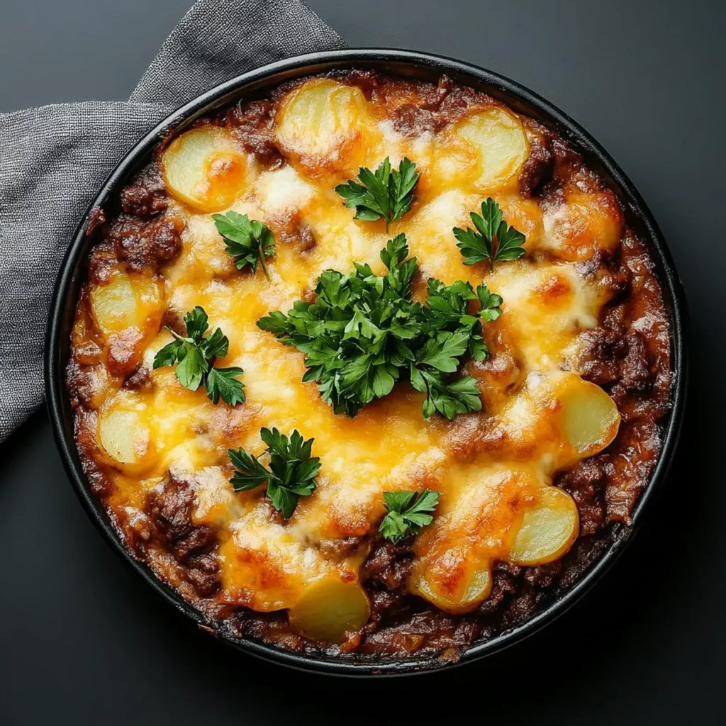 Ground Beef and Potatoes Casserole