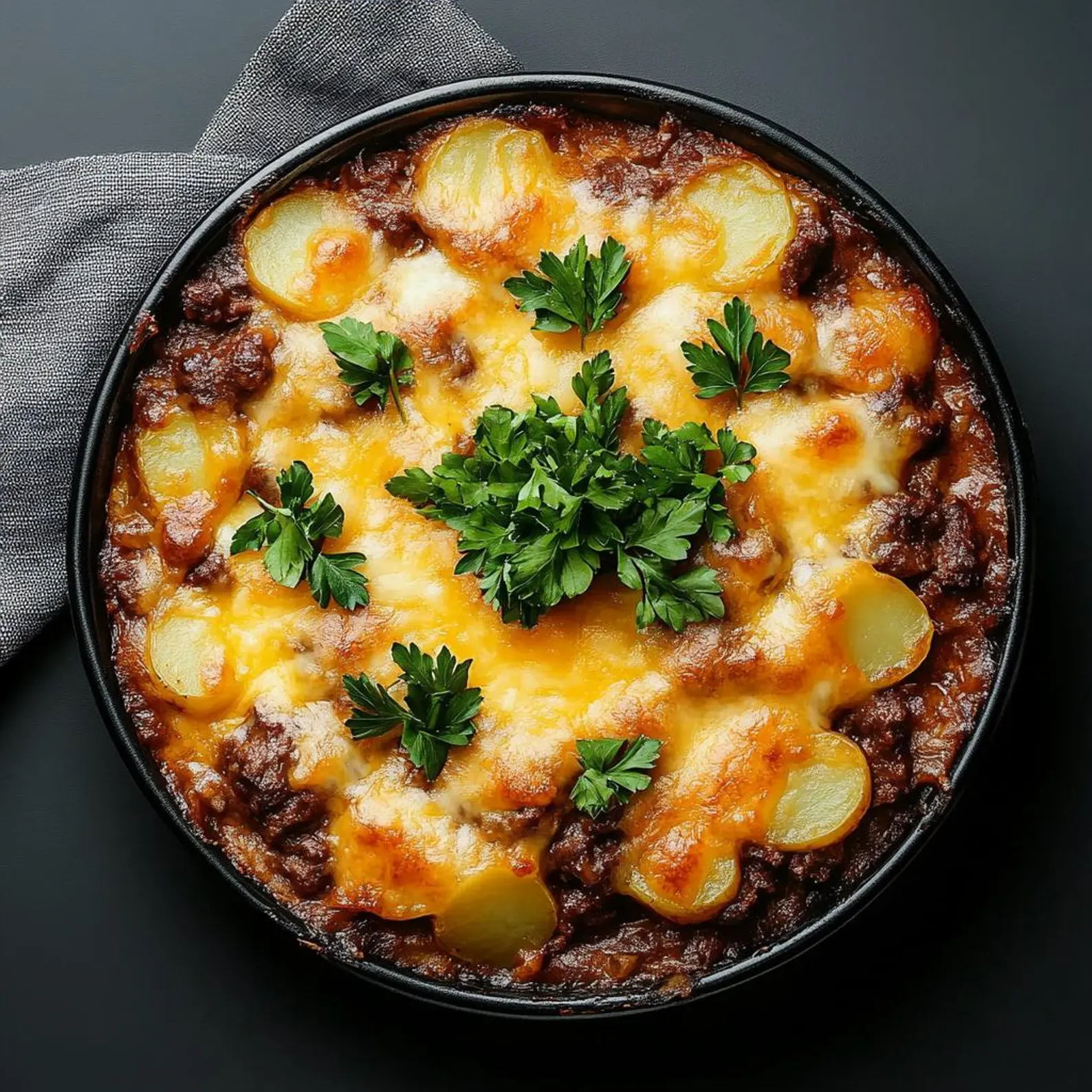Ground Beef and Potatoes Casserole