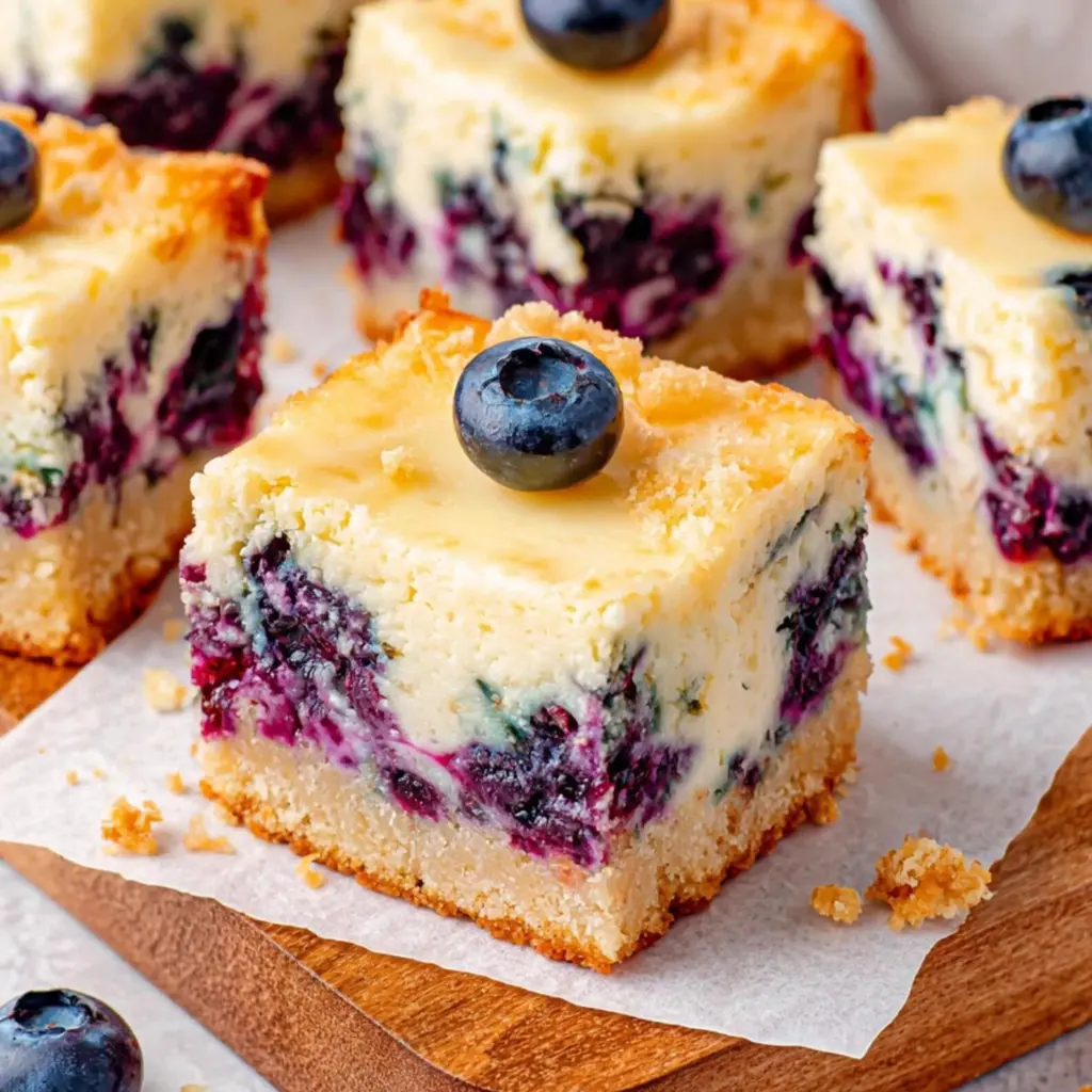 Sopapilla Blueberry Cheesecake Bars