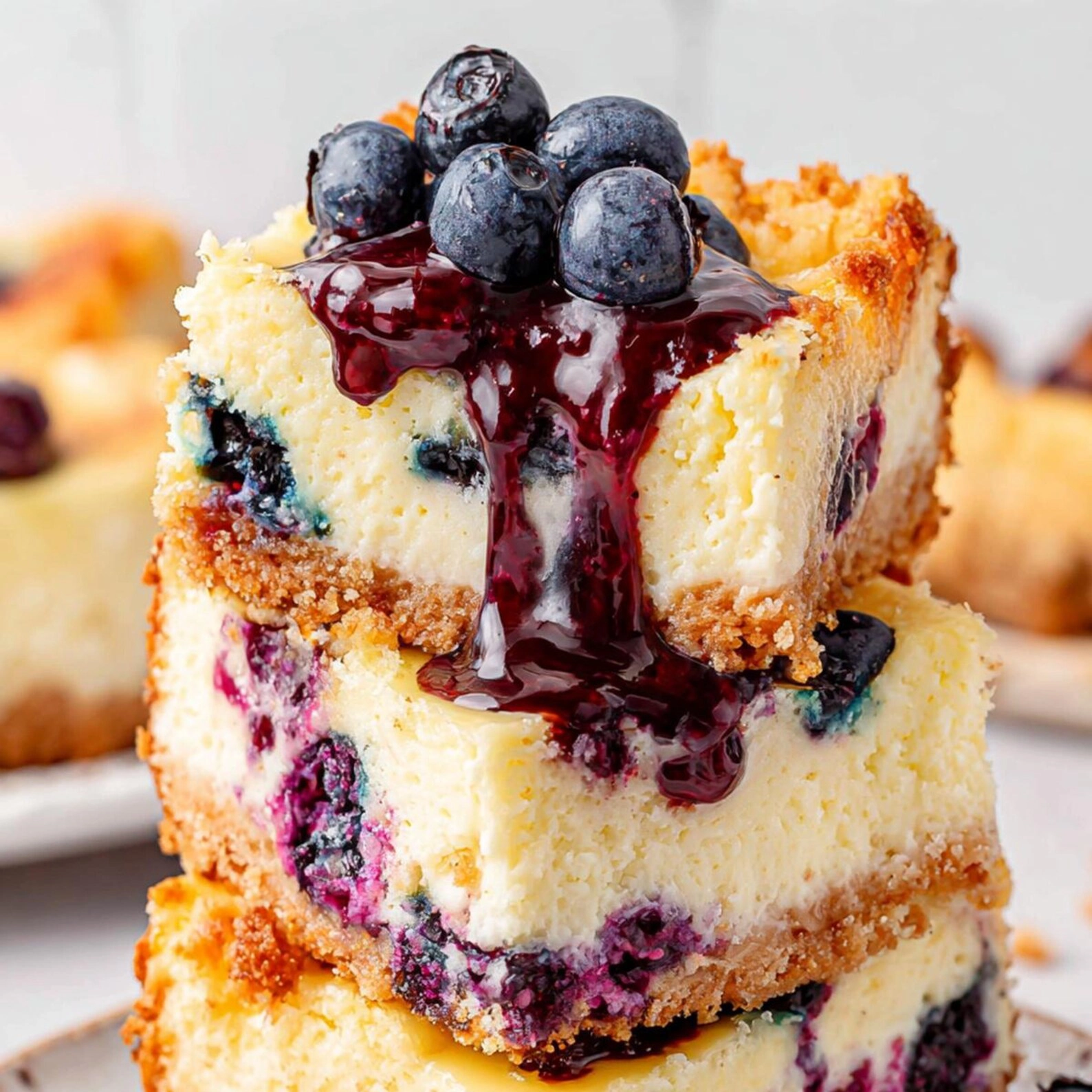 Sopapilla Blueberry Cheesecake Bars