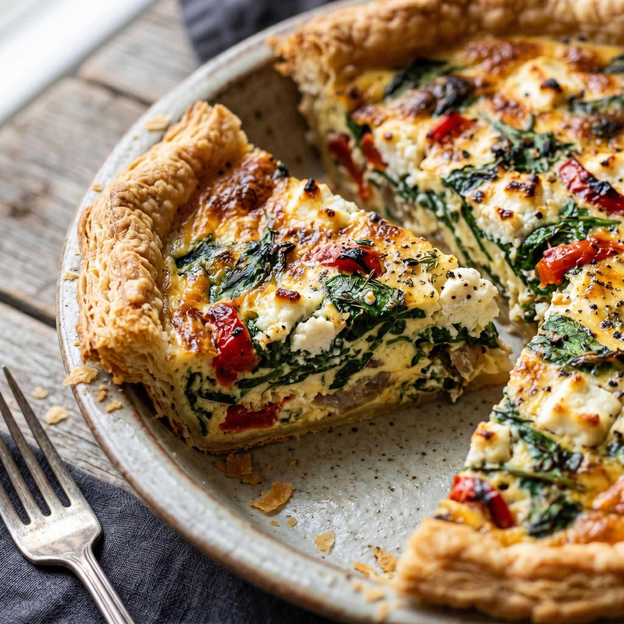 Goat Cheese Quiche