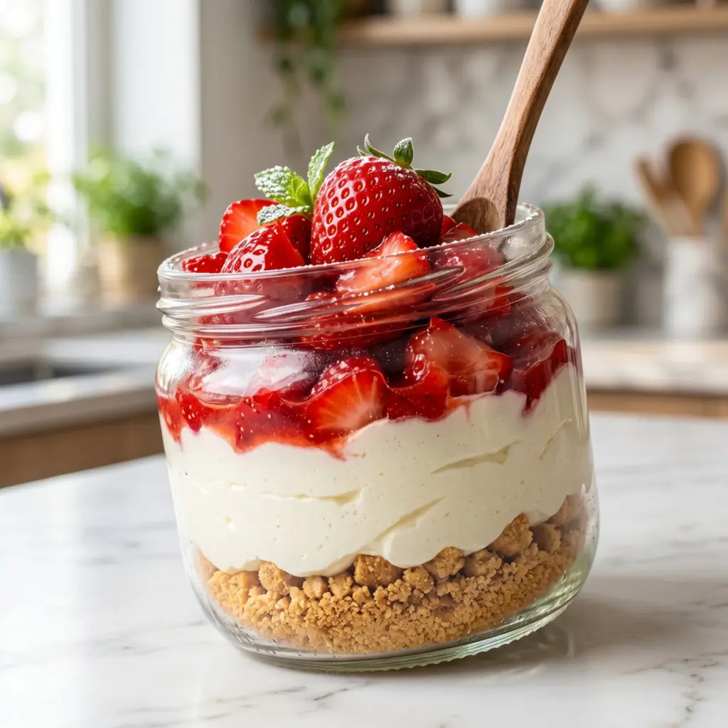 High Protein Cheesecake Jars