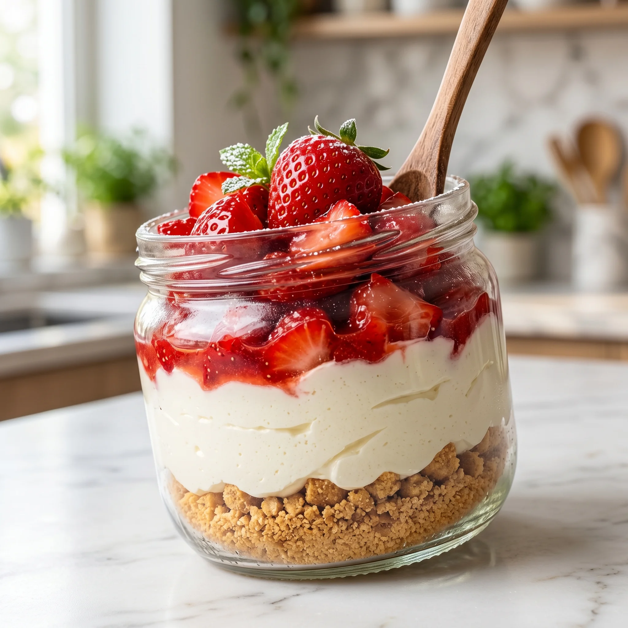 High Protein Cheesecake Jars