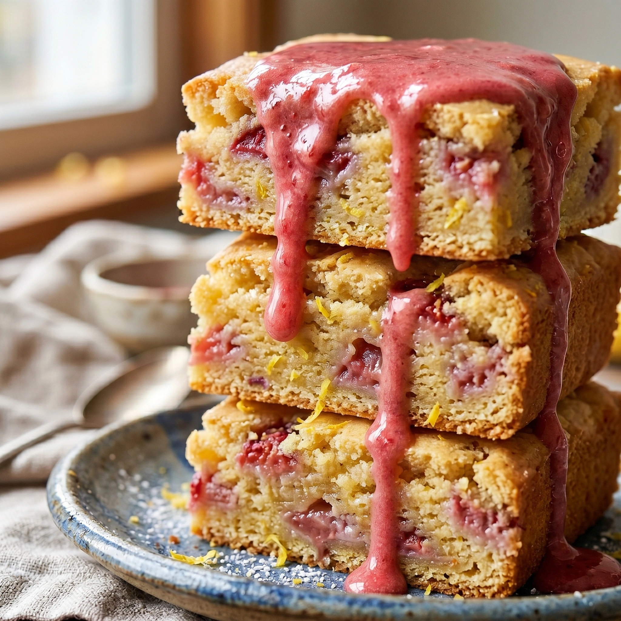 Strawberry Lemon Blondies 2