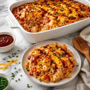 BBQ Ranch Chicken Casserole