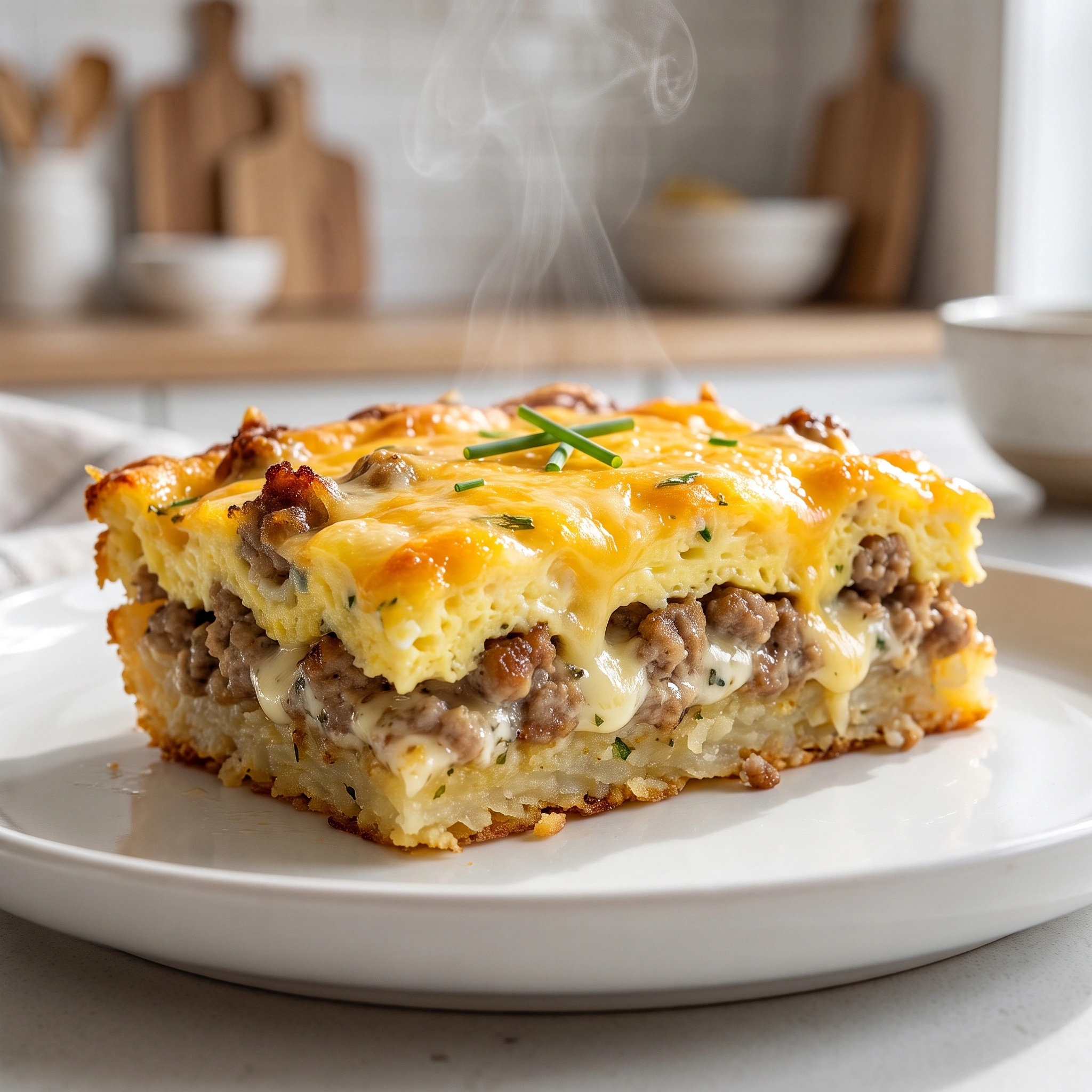 Beef Sausage Egg Cream Cheese Casserole Bliss